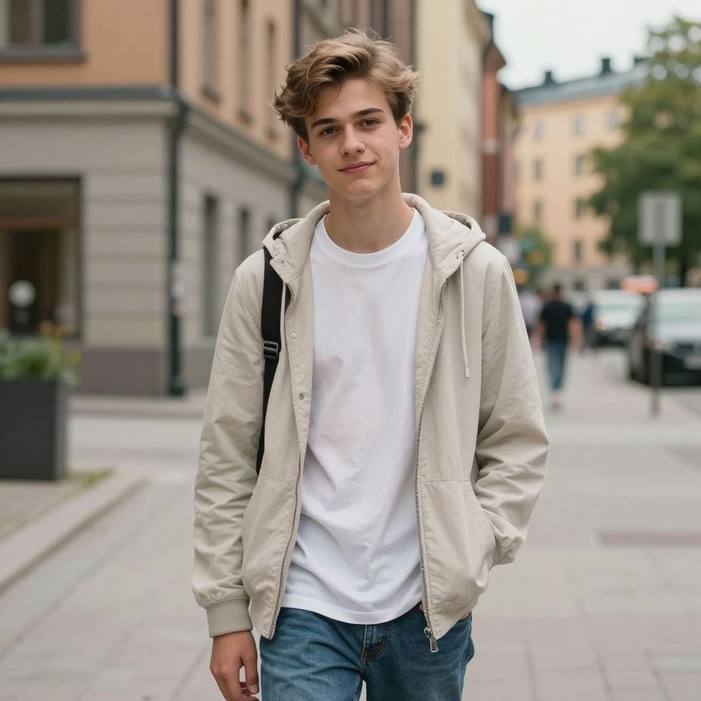 Biroll i kortfilm – Tonårskille 15–17 år (inspelning i Stockholm)