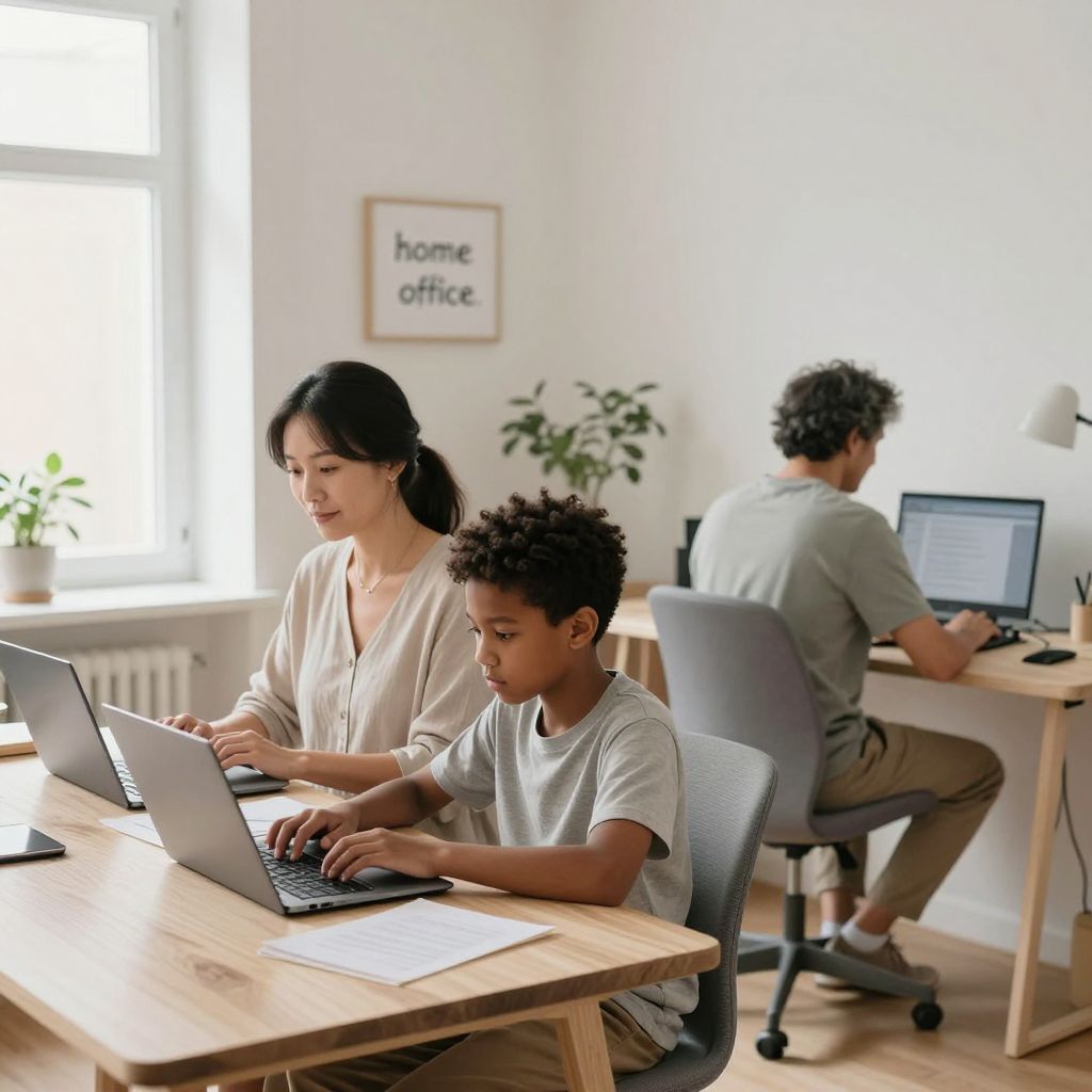 Familj (mamma, pappa & tonåring) sökes till fotografering "Hemmakontor" – 24 april, Stockholm