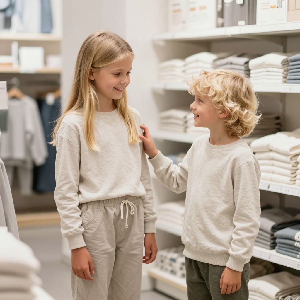 Blond flicka och pojke 7–10 år sökes för fotografering (butikskedja)