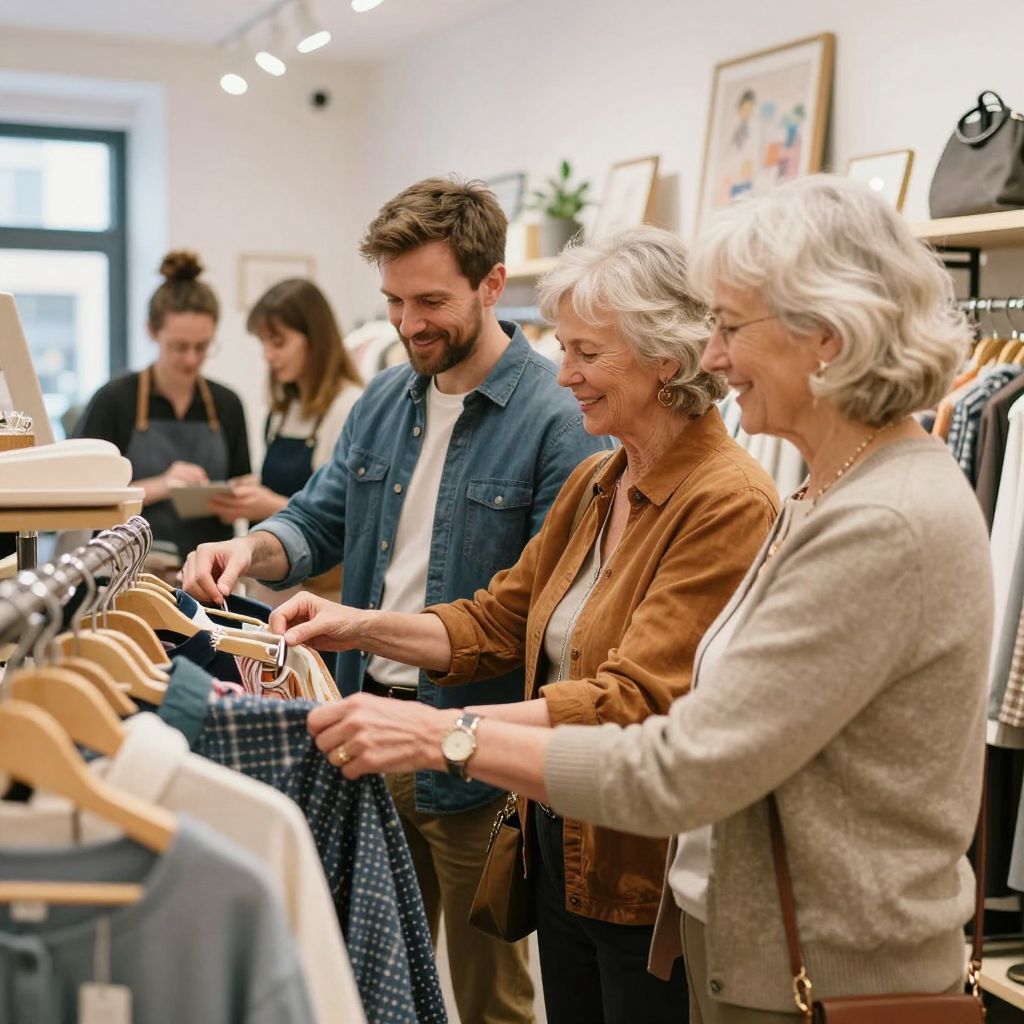 Modeller 30–75 år sökes för bildbyråfotografering – Thrifting with parents (Stockholm 22 april)