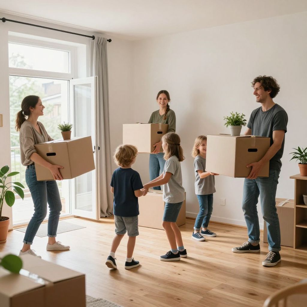 Familj (2 vuxna + 2–3 barn 6–16 år) sökes till bildbyråfotografering – Flyttdag i Göteborg 30 juni