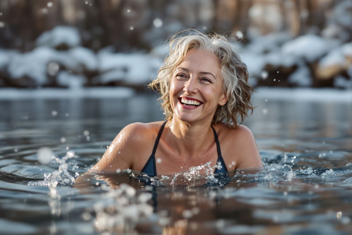 Vinterbadande kvinna 40-70 år sökes för reklamfotografering i Skåne