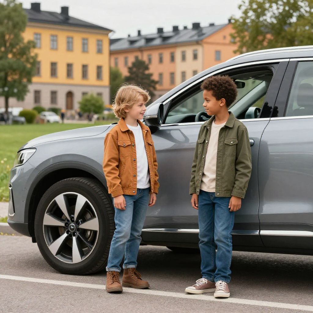 Två barn i låg- eller mellanstadieålder sökes till bilreklam i Stockholm