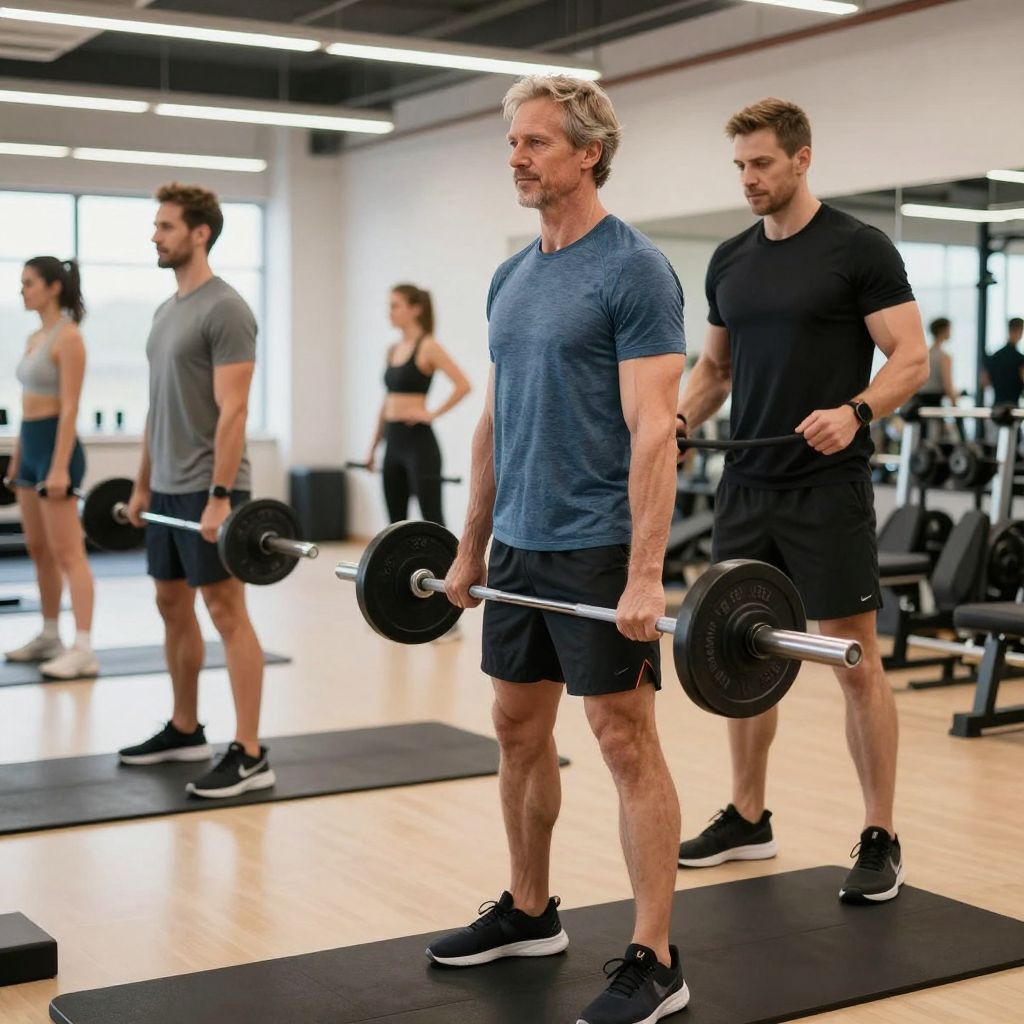 Man 40–50 år sökes till träningsfotografering för bildbyrå i Stockholm