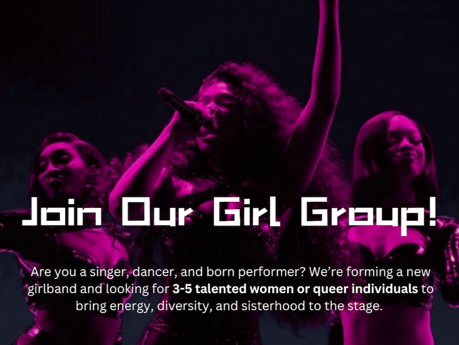 Singers & Dancers wanted for new Girl Group