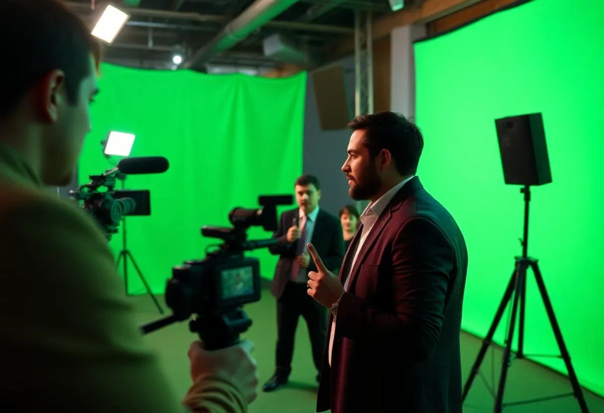 Fransktalande person för filminspelning