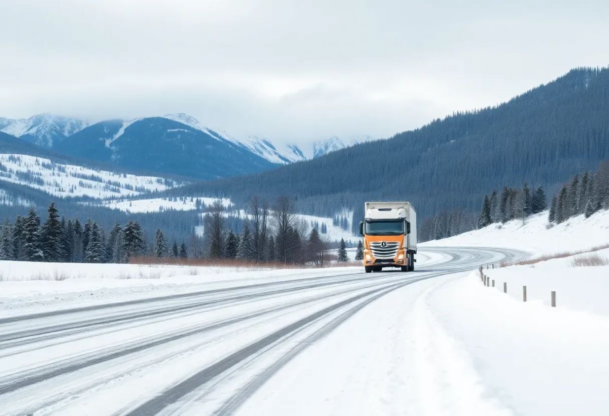 Kvinnlig statist som lastbilschaufför - Film för Sveriges Radio