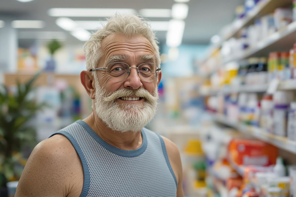 Man ca 60 år i nätbrynja sökes för reklamfilm för apotekskedja