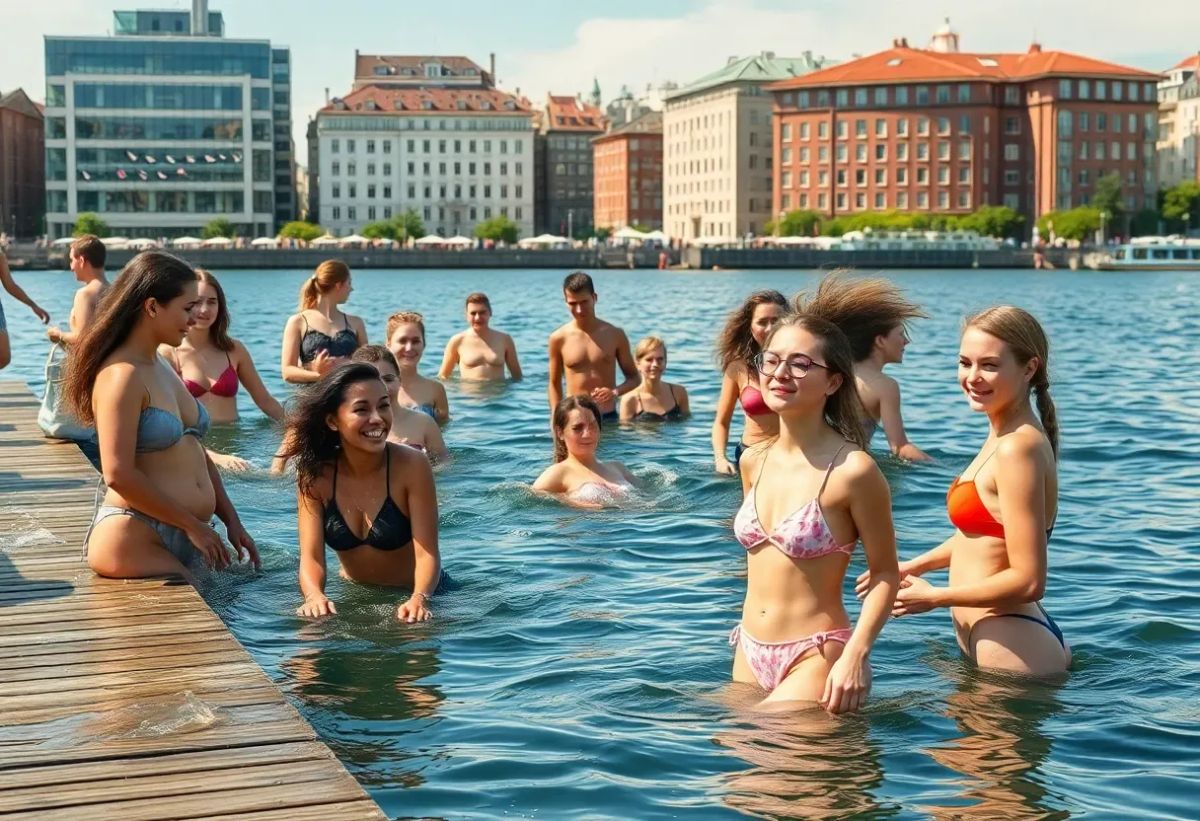 Modeller i alla åldrar sökes för bad och sommarliv i stadsmiljö