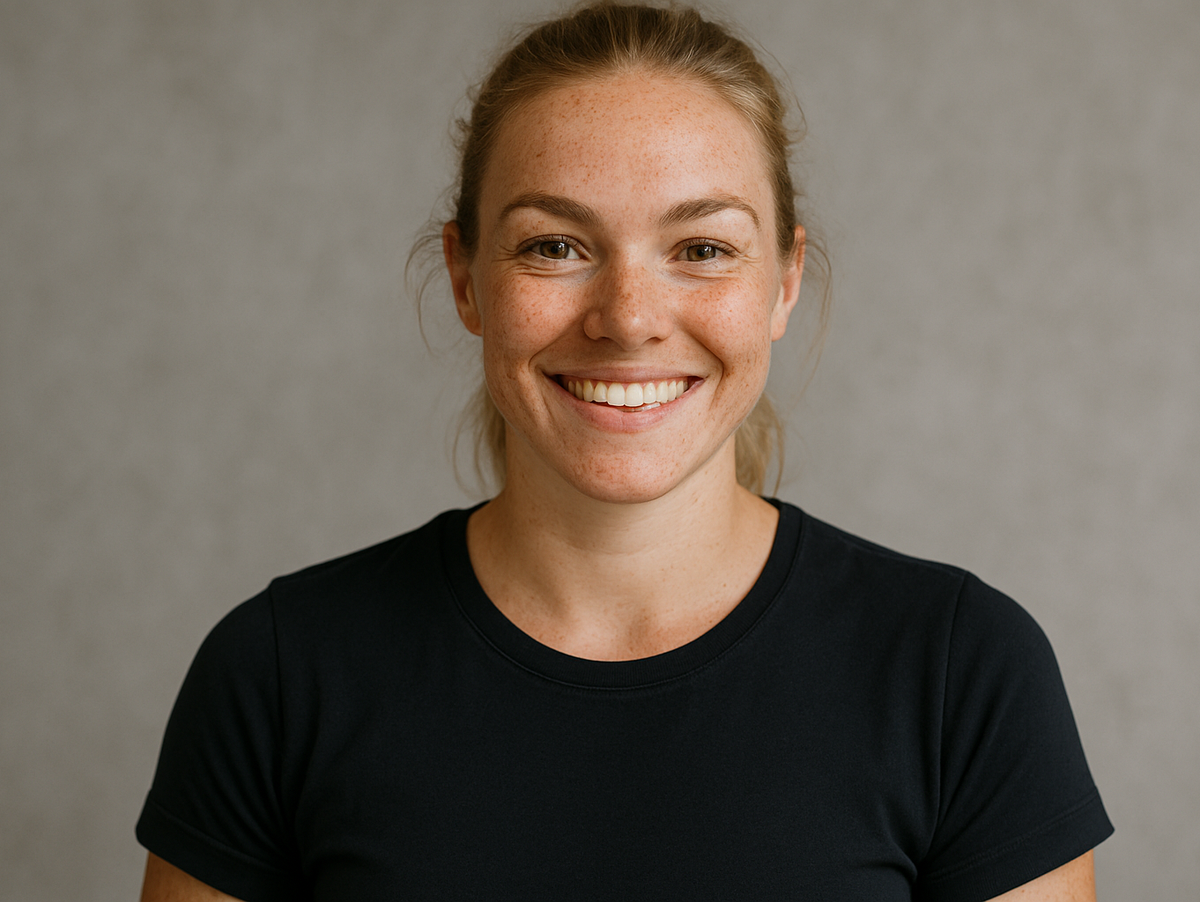 Karismatisk kvinnlig modell med unikt uttryck