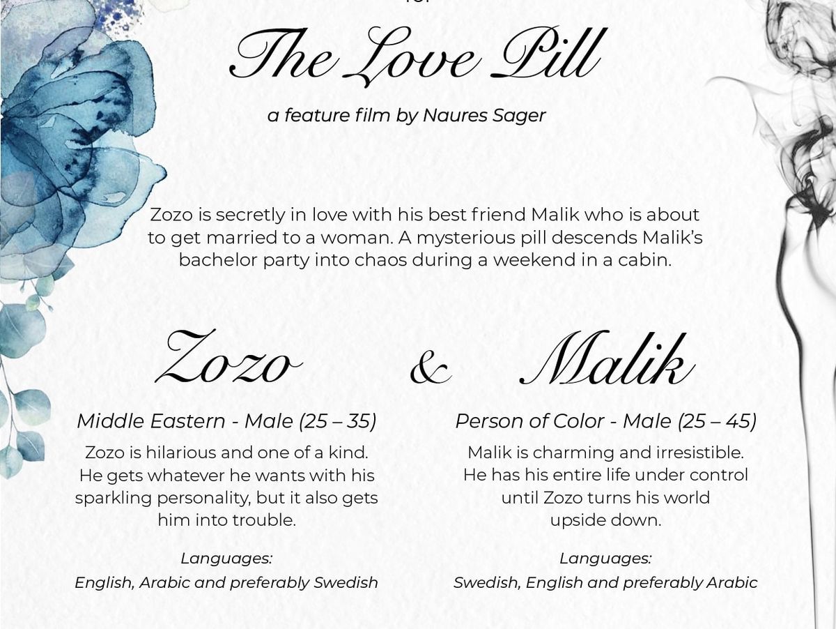 CASTING CALL for The Love Pill - Zozo and Malik