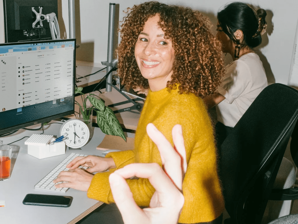 Modell i Stockholm för food app photo shooting