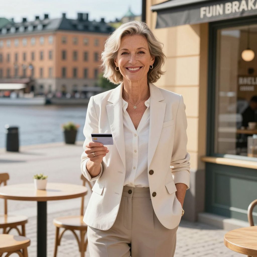 Kvinna 60–70 år sökes till reklam för välkänt betalkort