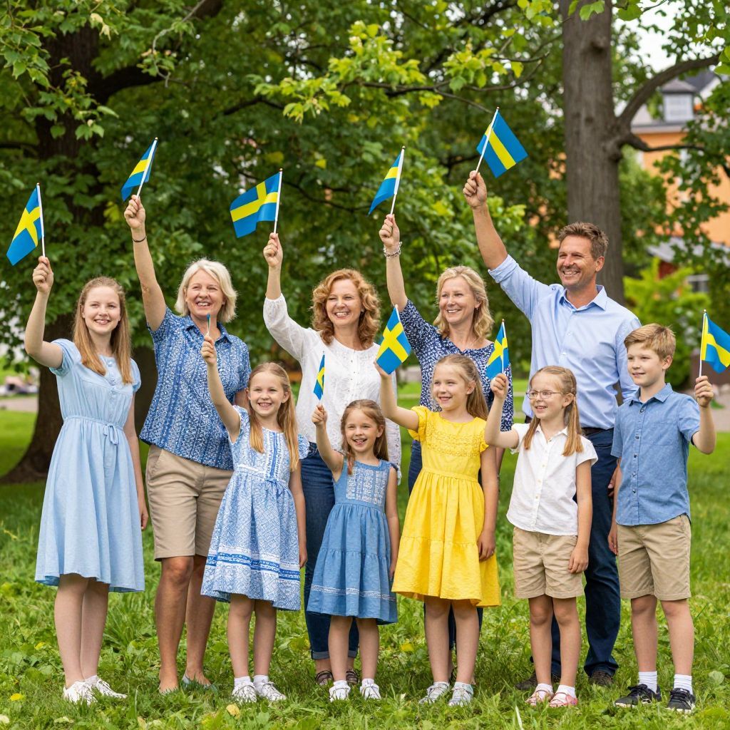 Mamma, pappa och ungdomar (7–14 år) sökes för fotografering på Nationaldagen