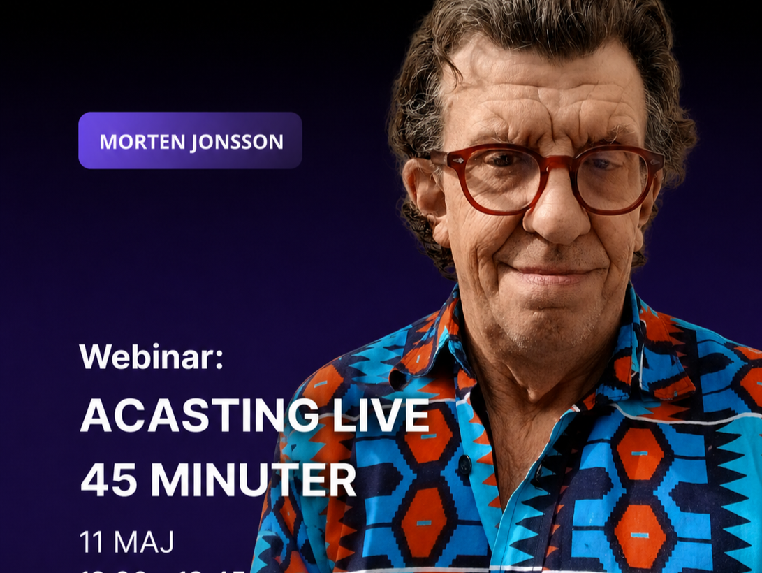 ACASTING LIVE - Med Skådespelare- & Statistföreningens Morten Jonsson