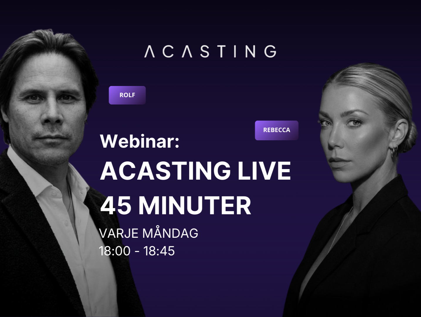 ACASTING LIVE