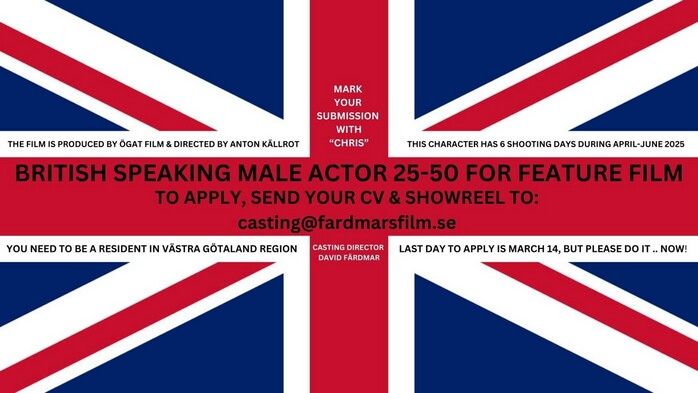 British Speaking Male Actor 25-50