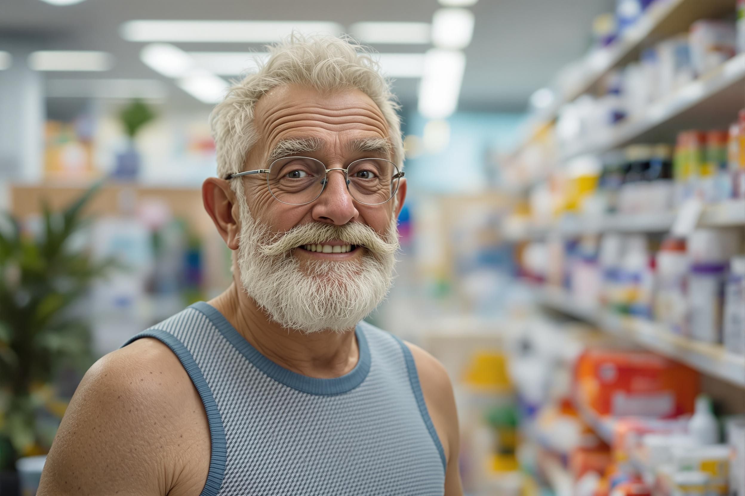 Man ca 60 år i nätbrynja sökes för reklamfilm för apotekskedja