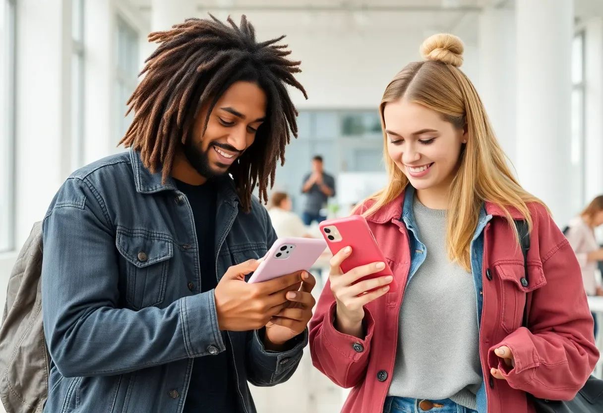 Huvudpersoner till reklamfilmer för mobilskal