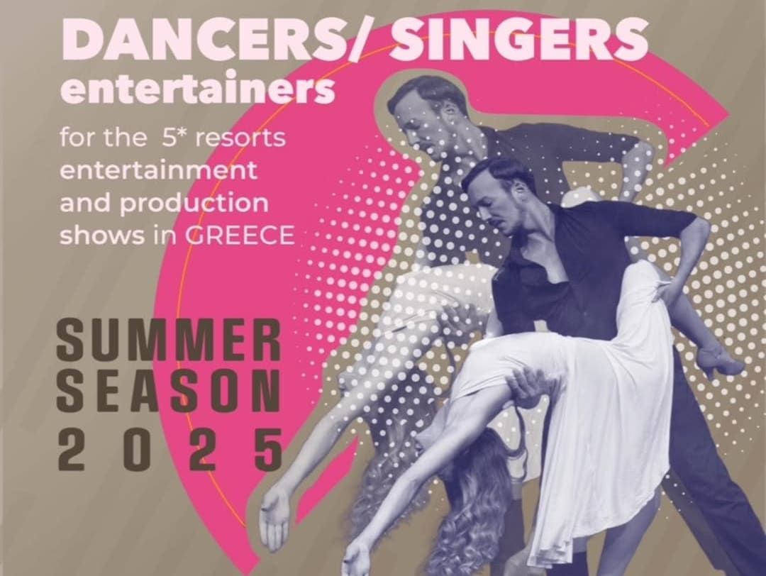 Dansare och Sångare sökes för sommarjobb på grekiska öar