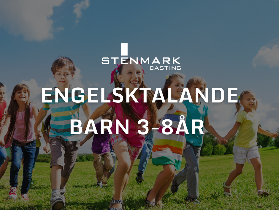 Engelsktalande barn 3-8 år sökes för inspelning i Stockholm
