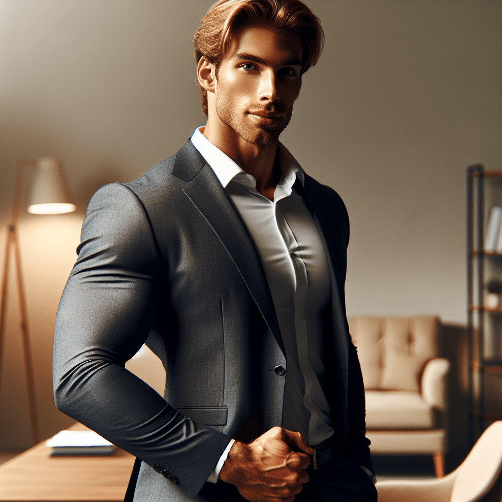  Blond man som body bouble för reklamfilm för stort vitvaruföretag