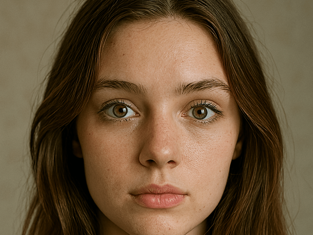 Flicka 15-20 år med gröna /melerade ögon -Annonsfilm för SVT Doku-Promo