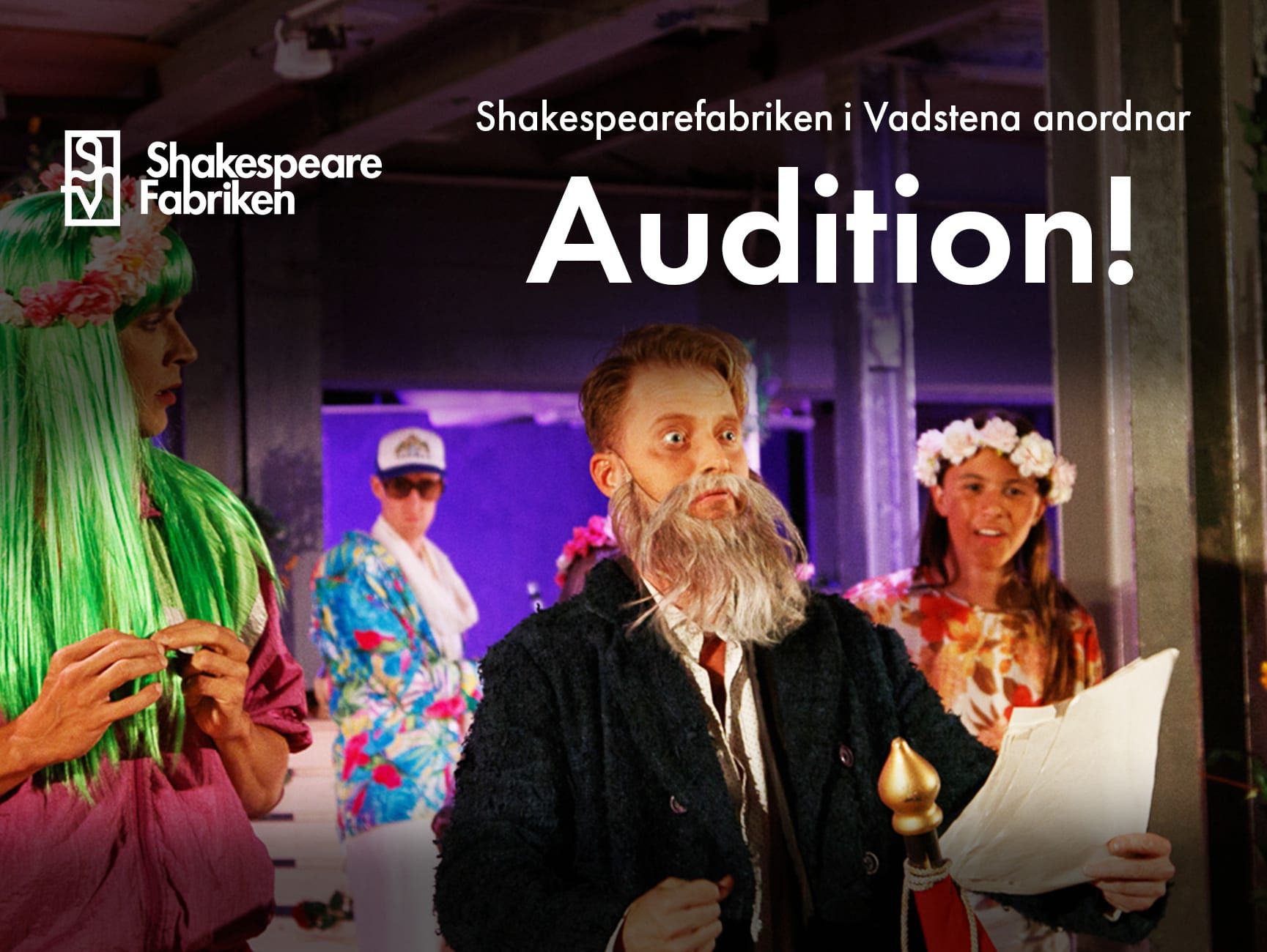 Skådespelare sökes inför säsongen 2026 och framåt - Shakespearefabriken i Vadstena